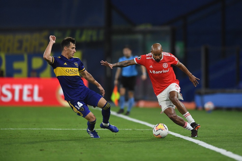 Patrick foi o melhor do Inter na Bombonera — Foto: Ricardo Duarte/Divulgação, Inter