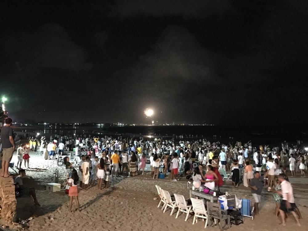 Litoral do Piauí registra pontos de aglomeração durante a virada do ano