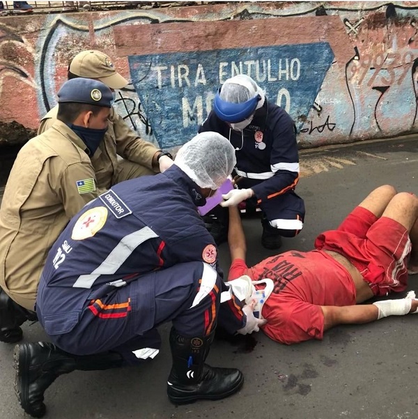 Homem se desequilibra cai de viaduto na zona sul de Teresina