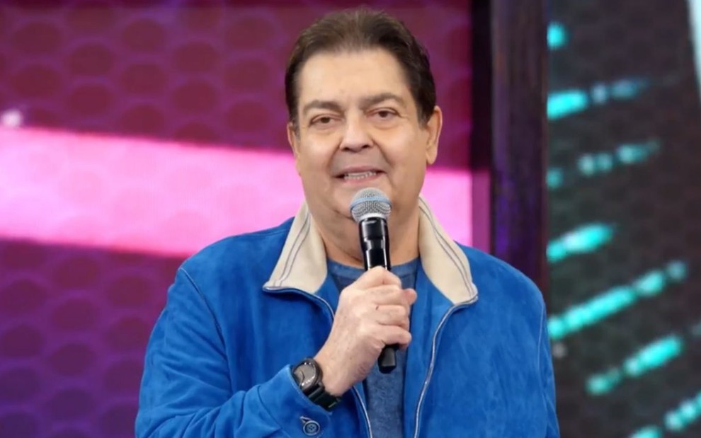 O apresentador Fausto Silva, que deixará a Globo no final do ano, após 32 anos de sucesso na emissora