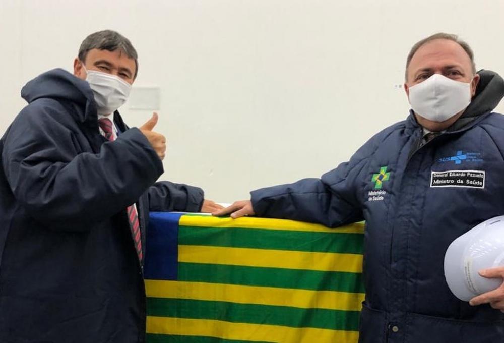 Governador Wellington Dias e o ministro Eduardo Pazuello