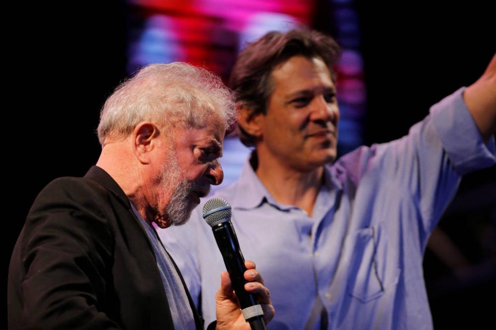 Lula indica que Haddad será candidato do PT caso ele não possa concorrer