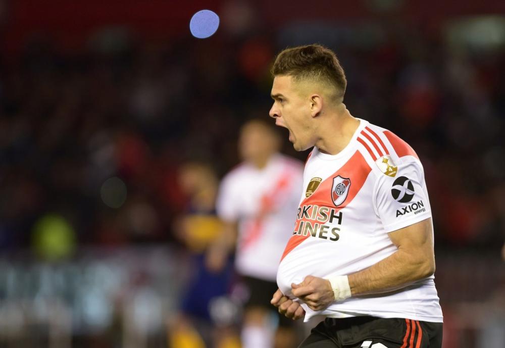 São Paulo teve interesse em Borré, do River Plate — Foto: Pablo Stefanec /Reuters