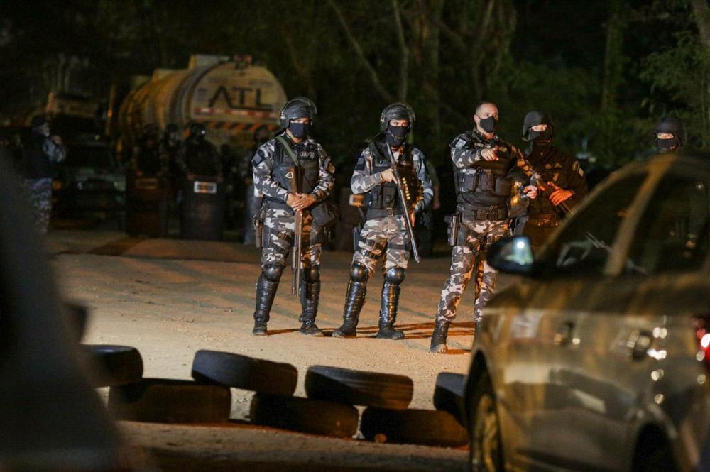 Tropa de Choque foi acionada para conter manifestantes