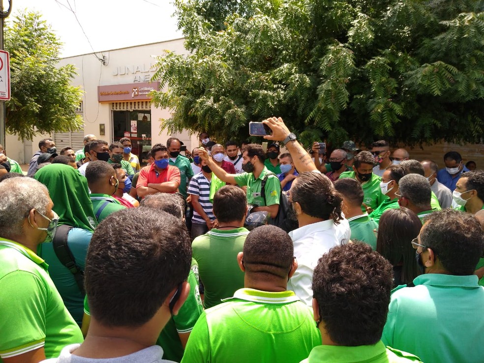 Motoristas e cobradores de ônibus de Teresina — Foto: Arquivo pessoal