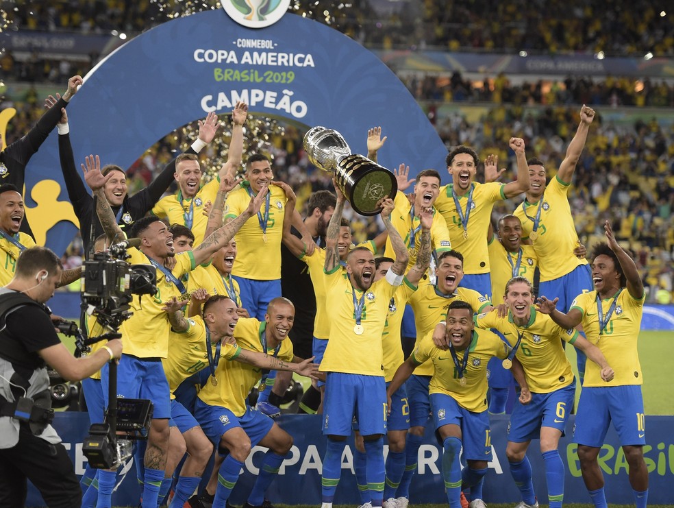 O Brasil é o atual campeão da Copa América: em 2019, em casa, venceu o Peru no Maracanã — Foto: André Durão / GloboEsporte.com