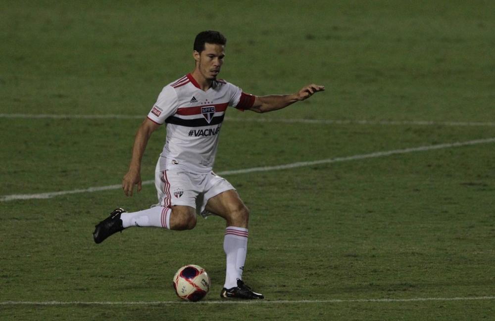 Hernanes, do São Paulo, durante partida contra o Ituano — Foto: Rubens Chiri / saopaulofc