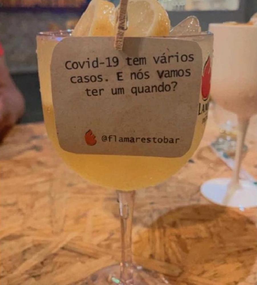 Bar faz 'piada' sobre casos de Covid-19 e é alvo de críticas nas redes sociais