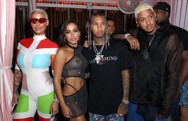 Anitta e Tyga, ex de Kylie Jenner (Foto: Getty Images)