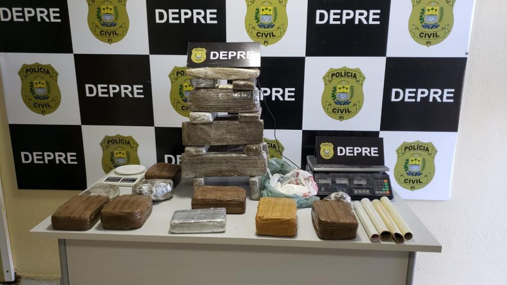 Polícia prende dupla com R$ 450 mil em drogas na zona Sul de Teresina