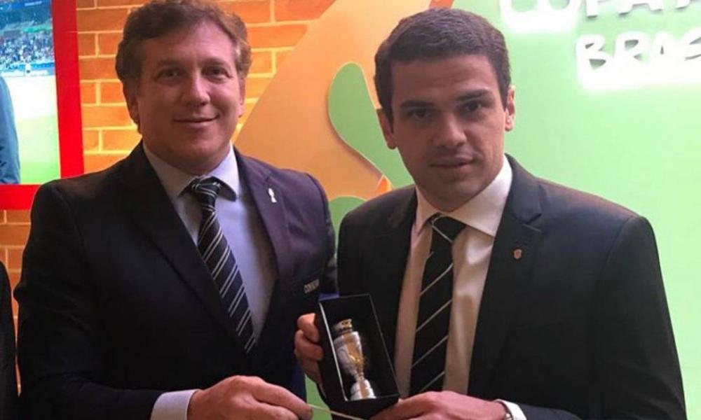 Castellar Guimarães Neto ao lado de Alejandro Dominguez, em 2019, em Belo Horizonte - Foto: Arquivo Pessoal
