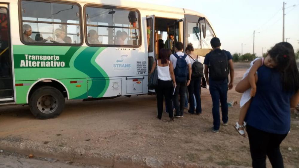 Representantes do transporte alternativo apresentam proposta para mudar itinerário
