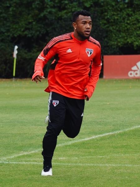 Luan, durante treino do São Paulo | Imagem: Fellipe Lucena/São Paulo FC