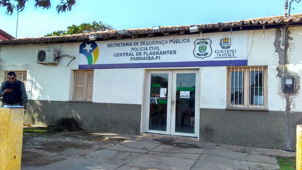 Central de Flagrantes de Parnaíba, no litoral do Piauí — Foto: Patrícia Andrade
