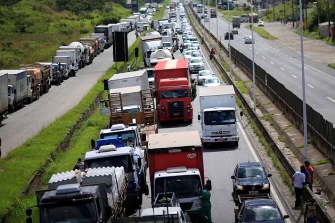 Greve dos caminhoneiros, maio de 2018 (Ueslei Marcelino/Reuters)