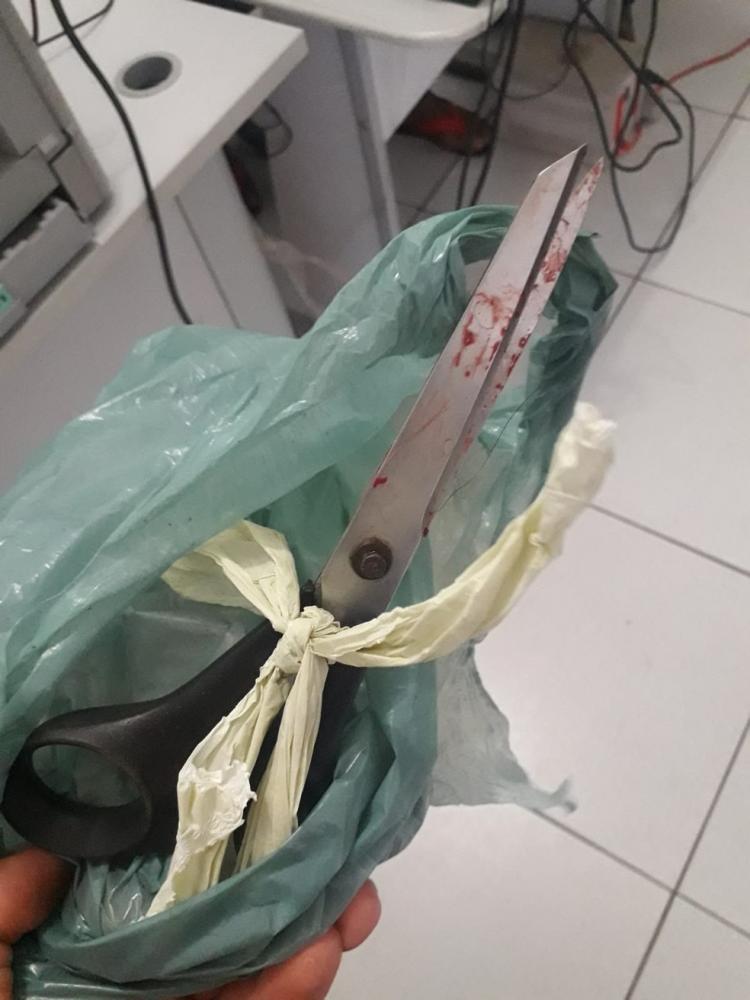 Homem é preso suspeito de tentar matar esposa com golpes de tesoura, em Hugo Napoleão, no Piauí — Foto: Polícia Militar