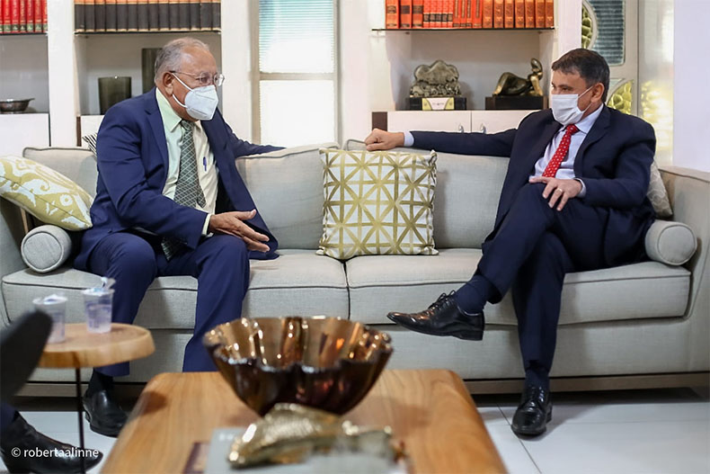 Governador e prefeito falam em caminhar juntos e 
