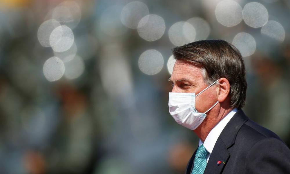 O presidente Jair Bolsonaro participa de cerimônia no Quartel-General do Exército, em Brasília | Foto: Adriano Machado/Reuters/25-01-2021