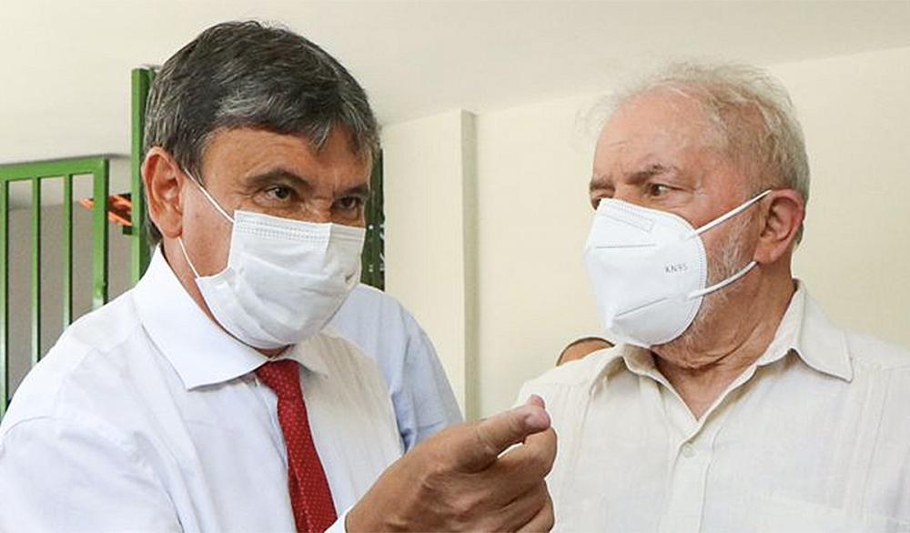 Wellington Dias e Lula em sua passagem pelo Piauí em agosto de 2021 (Foto: Bárbara Marreiros )