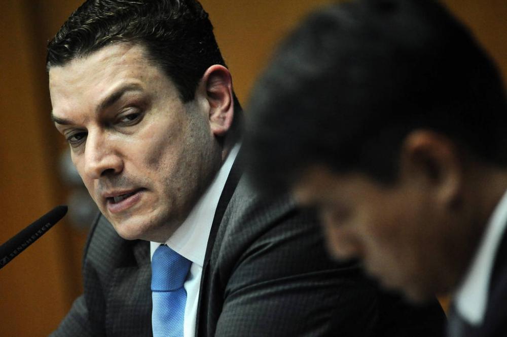 O diretor-geral da Polícia Federal, Paulo Gustavo Maiurino, em evento na Assembleia Legislativa de São Paulo - Alesp