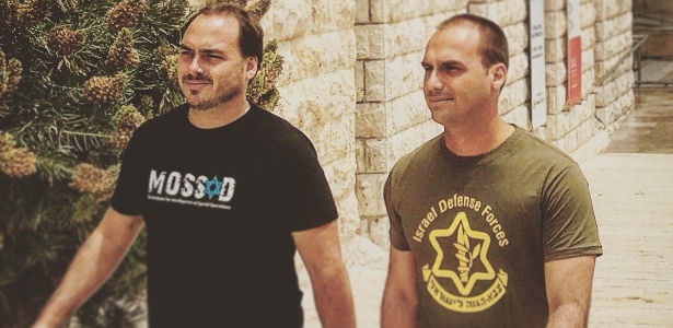 Carlos e Eduardo Bolsonaro