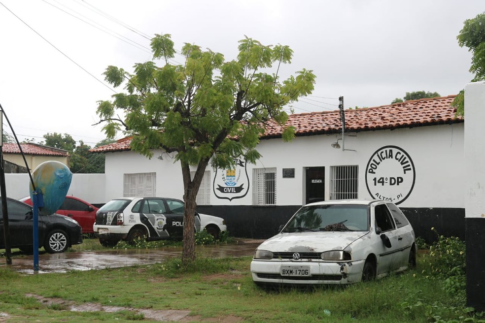 Delegacia de Polícia Civil de Altos, no Piauí — Foto: Andrê Nascimento