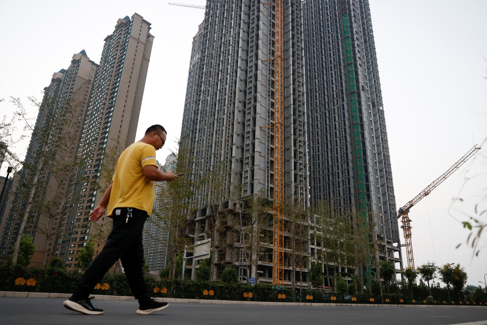 Conjunto habitacional Evergrande Oasis desenvolvido pelo Evergrande Group, em Luoyang — Foto: REUTERS/Carlos Garcia Rawlins