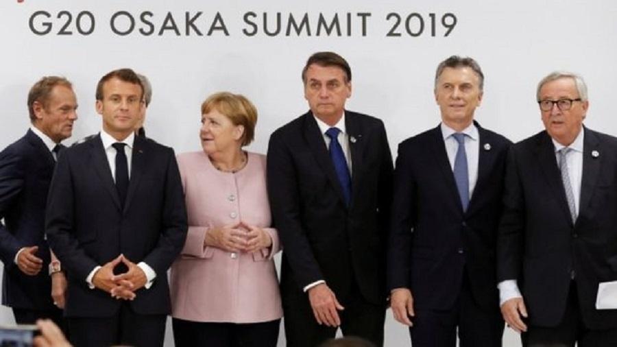 Bolsonaro e Merkel na cúpula do G20 em junho; ocasião em que Brasil e Alemanha trocaram farpas a respeito de política ambiental | Imagem: Reuters