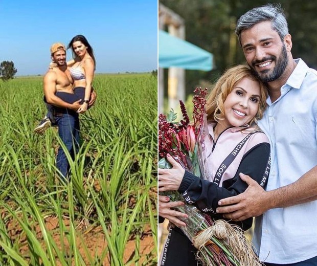 Ewerton Martin com sua verdadeira namorada, após affair com Joelma ser desmentido (Foto: Reprodução/Instagram)