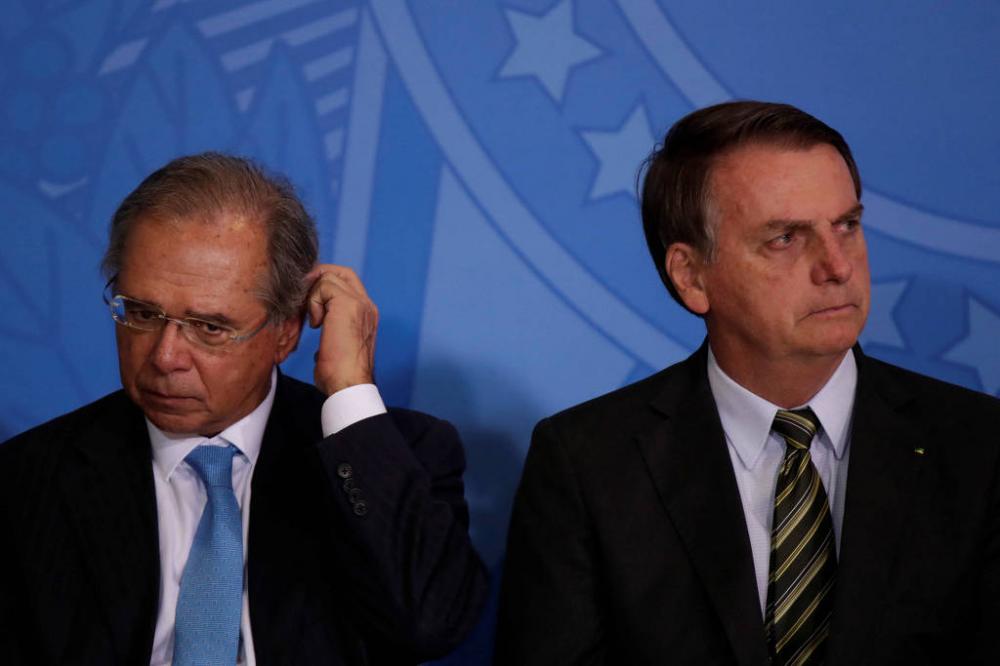 O ministro da Economia Paulo Guedes e o presidente Jair Bolsonaro - Ueslei Marcelino/Reuters