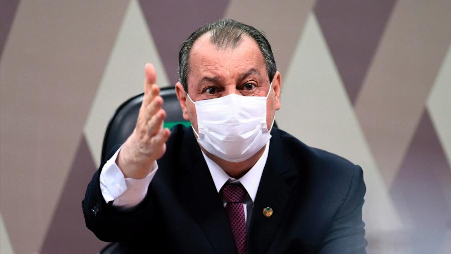 Omar Aziz negou que liberação de emenda tenha impactado no relatório final da CPI da Covid | Imagem: Edilson Rodrigues/Agência Senado