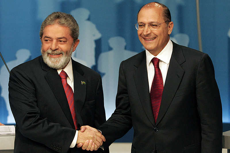 O ex-presidente Lula e do ex-governador Geraldo Alckmin