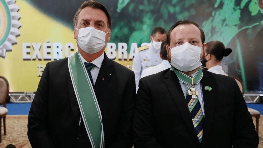 Jair Bolsonaro e Célio Faria Júnior, chefe de gabinete de Jair Bolsonaro