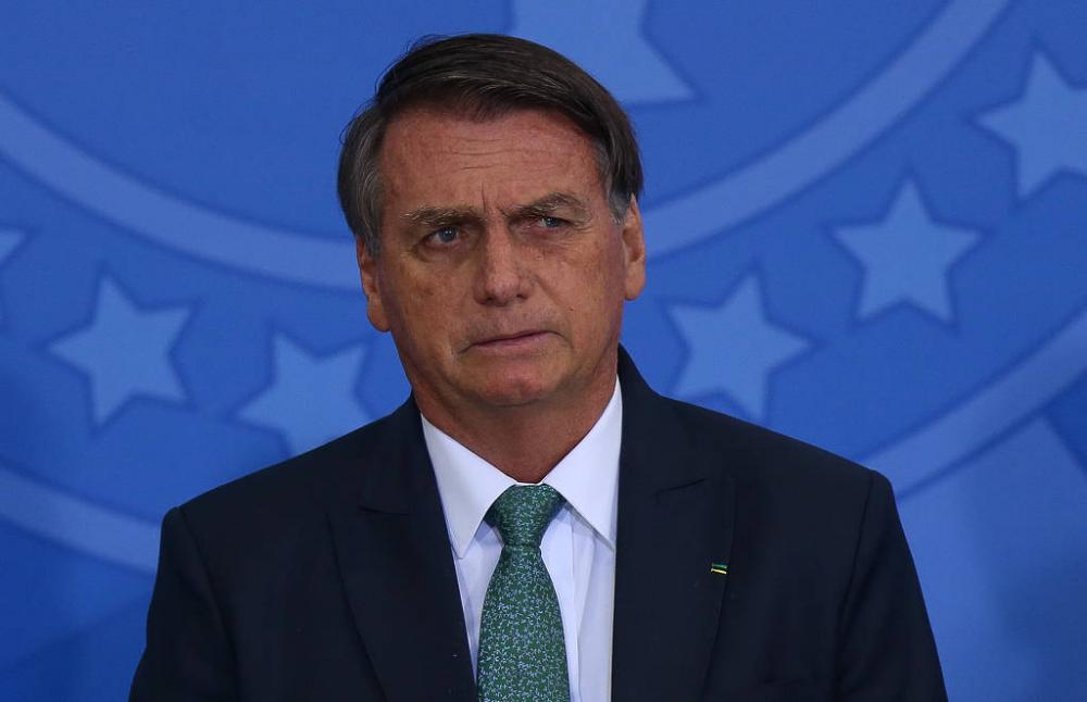 Bolsonaro durante cerimônia no Planalto - Pedro Ladeira-28.jan.21/Folhapress