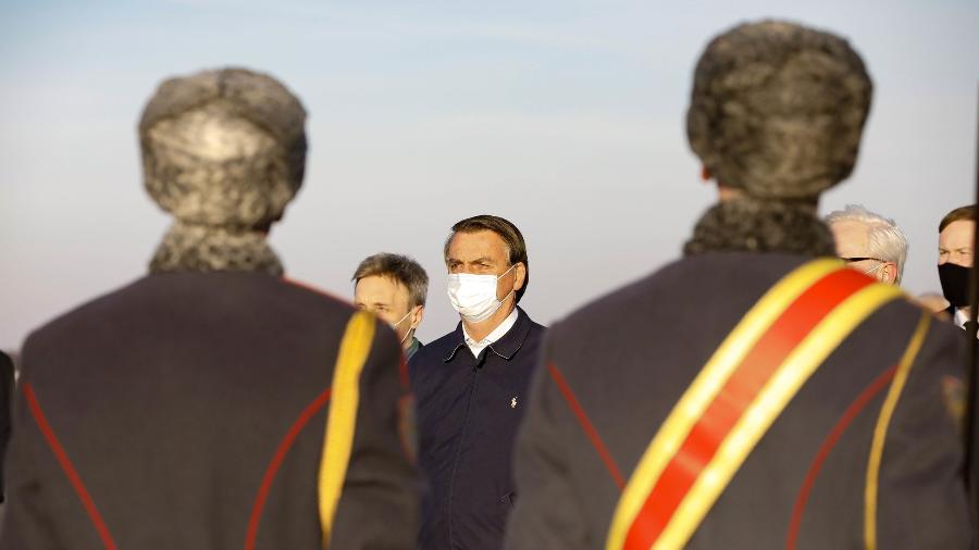 Presidente Jair Bolsonaro é recebido em Moscou, na Rússia, com solenidade militar | Imagem: Alan Santos/PR