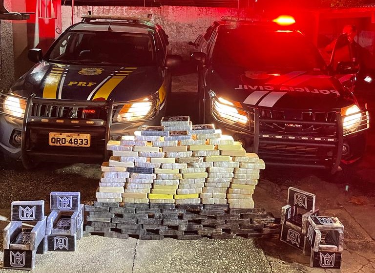 Depre e PRF apreendem carga de droga avaliada em R$ 10 milhões