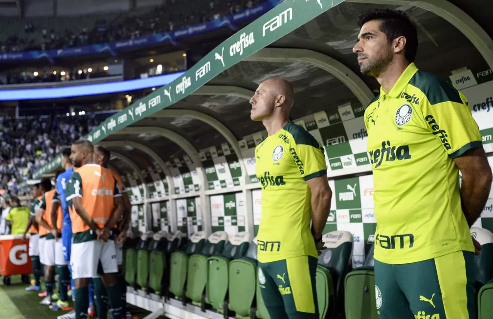 Abel Ferreira em Palmeiras x Ituano — Foto: Marcos Ribolli