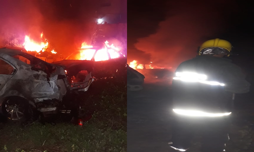 Incêndio atinge antiga Delegacia de Picos e queima mais de 50 veículos