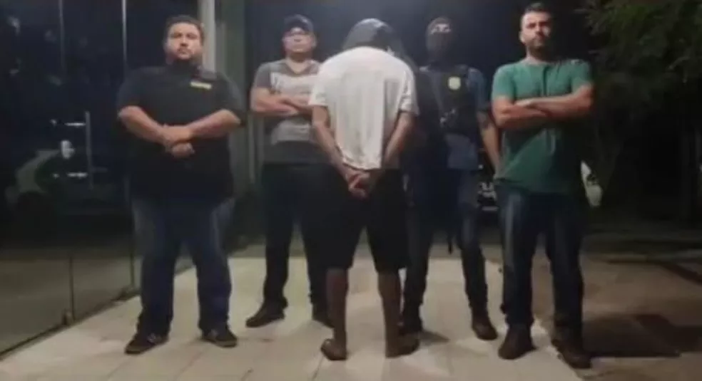 Suspeito de estupro é preso após perseguição policial em Pedro II, no Piauí — Foto: Divulgação/PM-PI