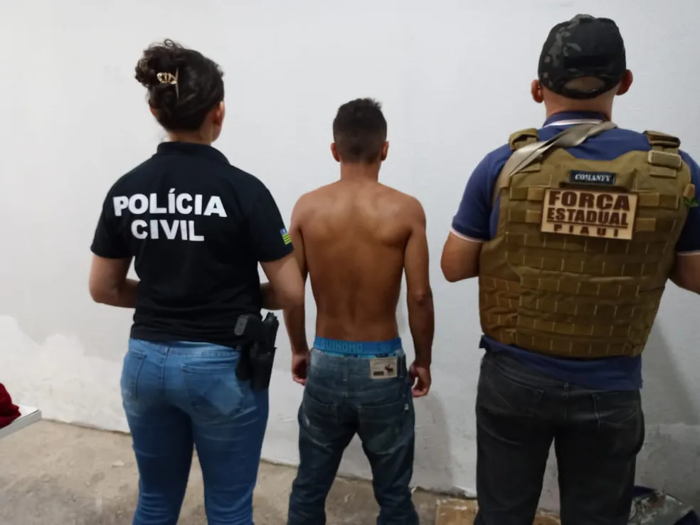 Suspeito de tentativa de homicídio é preso pela Polícia Civil em Piripiri, norte do Piauí — Foto: Reprodução/ Polícia Civil do Piauí