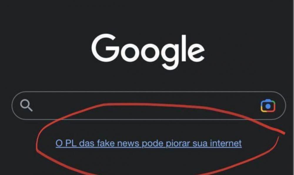 Ministro manda apurar campanha do Google contra PL das Fake News